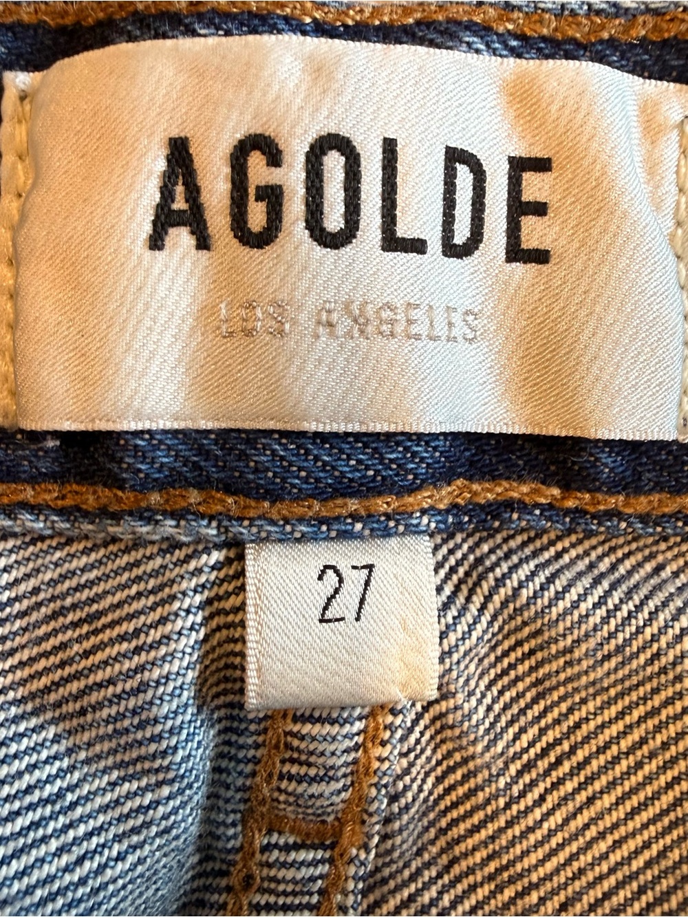 Agolde Denim Mini Skirt Alek 27